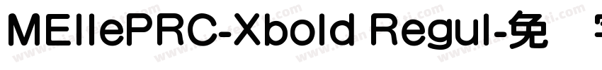 MEllePRC-Xbold Regul字体转换